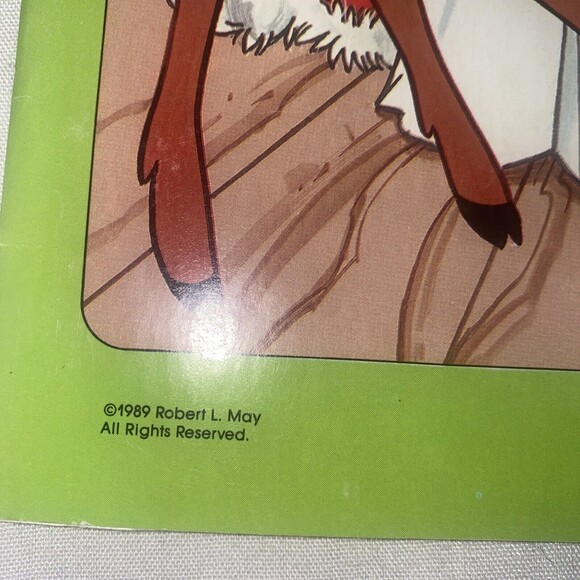 Vintage Christmas Sticker Fun Book Rudolph the Red Nosed Reindeer 1989 Golden - Picture 4 of 12